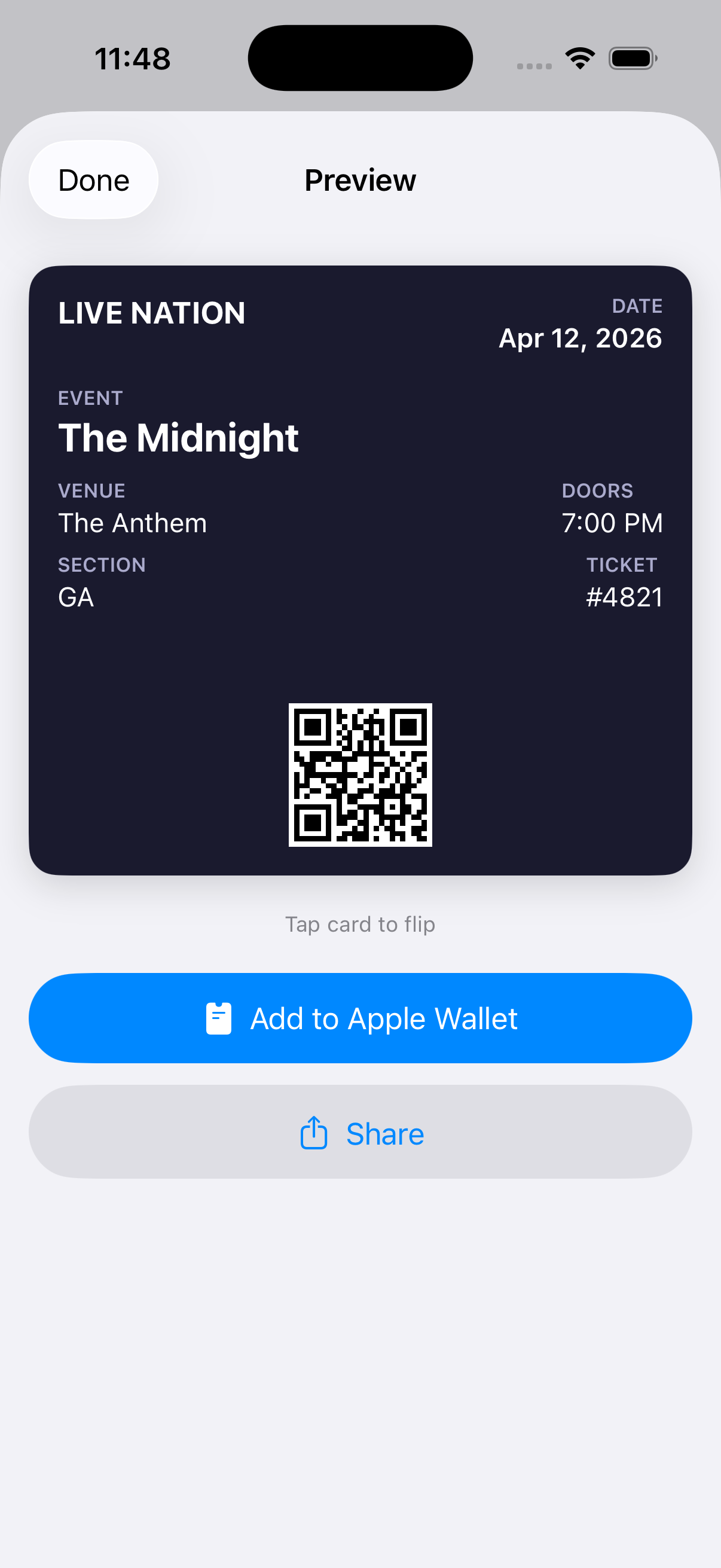 PassPresto app screenshot